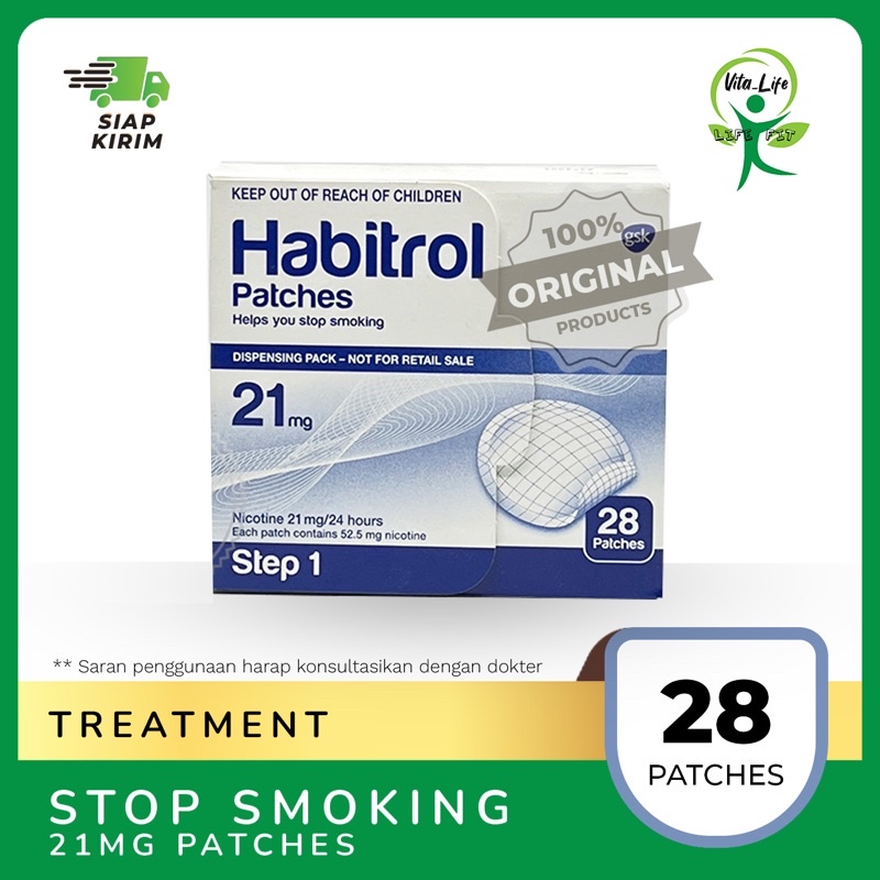 Nicotine Patch Habitrol 21mg Step1 Berhenti Merokok