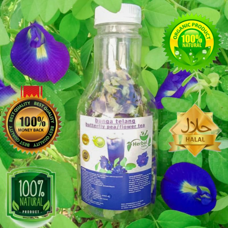 

BUNGA TELANG ,kembang telang,kemasan botol (netto 15gram)