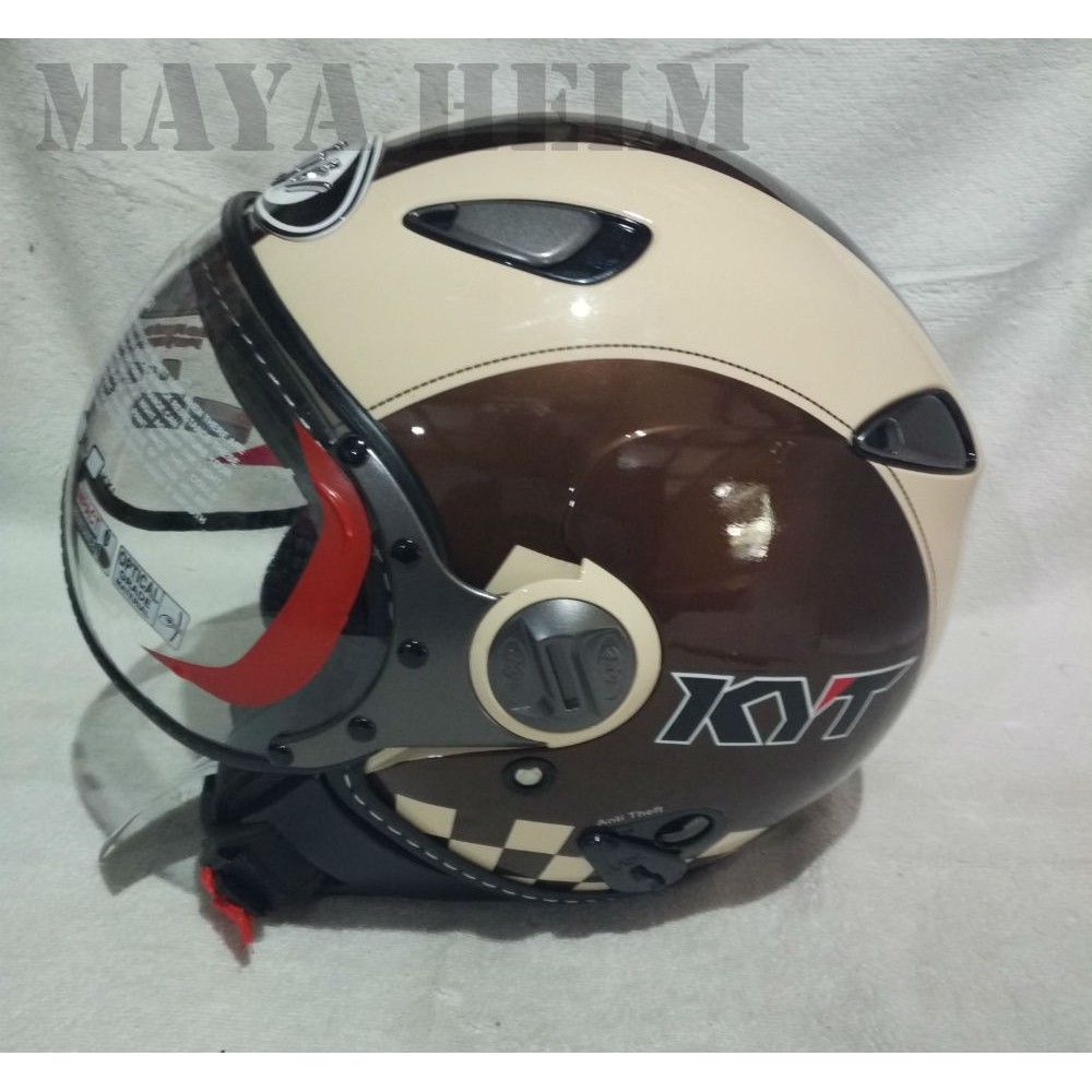 Helm KYT Elsico Kres 2 Cream Brown Soft