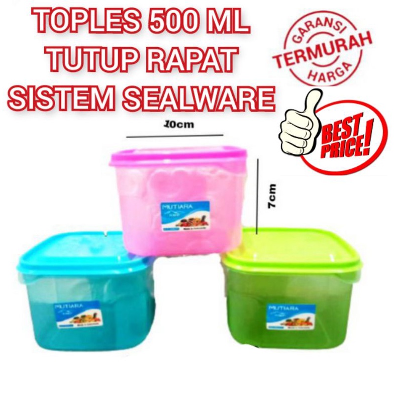 TOPLES KOTAK 500 ML / SEALWARE 500 ML KEDAP UDARA