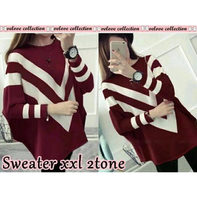Cuci Gudang Sweater Xxl 2Tone