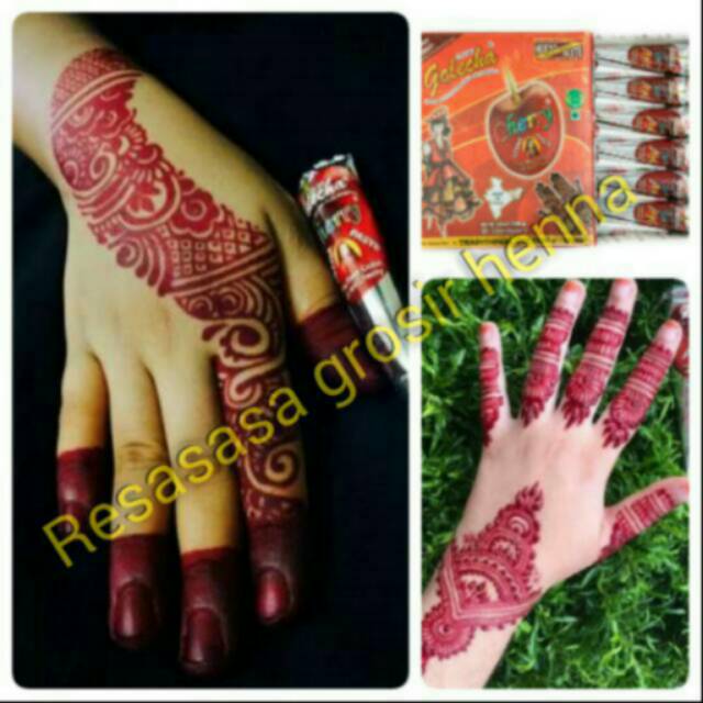 Henna golecha Cherry merah