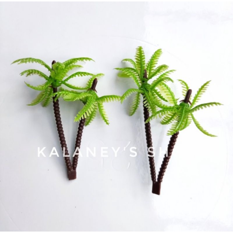 Jual Topper Pohon kelapa, Hiasan kue Pohon Kelapa,Pohon kelapa Plastik