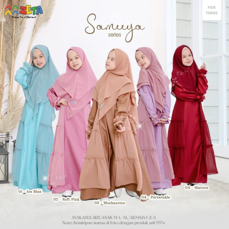 Gamis Anak Cewek Zeta Sameeya