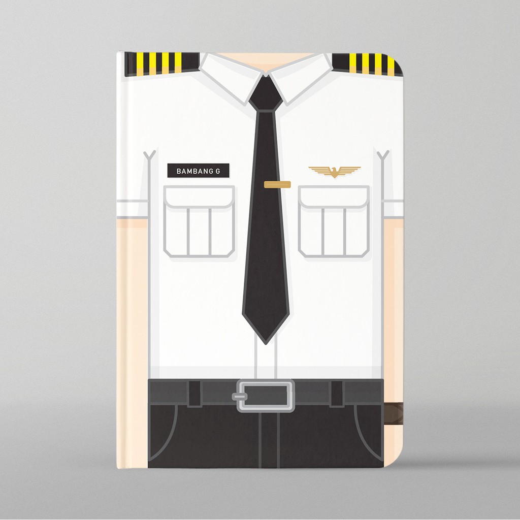 

Notebook Buku Tulis Catatan A5 A6 Hardcover by Buddybooks UNIFORM PILOT Custom Notebook / Planner / Journal