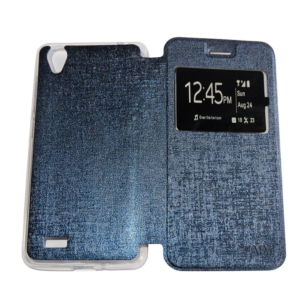 WARNA ACAK Casing Sarung Leather Case Flip Cover Dompet VIVO Y15 Y22 Y21 Y28 Y35 Y51 Y55 X710 XSHOT