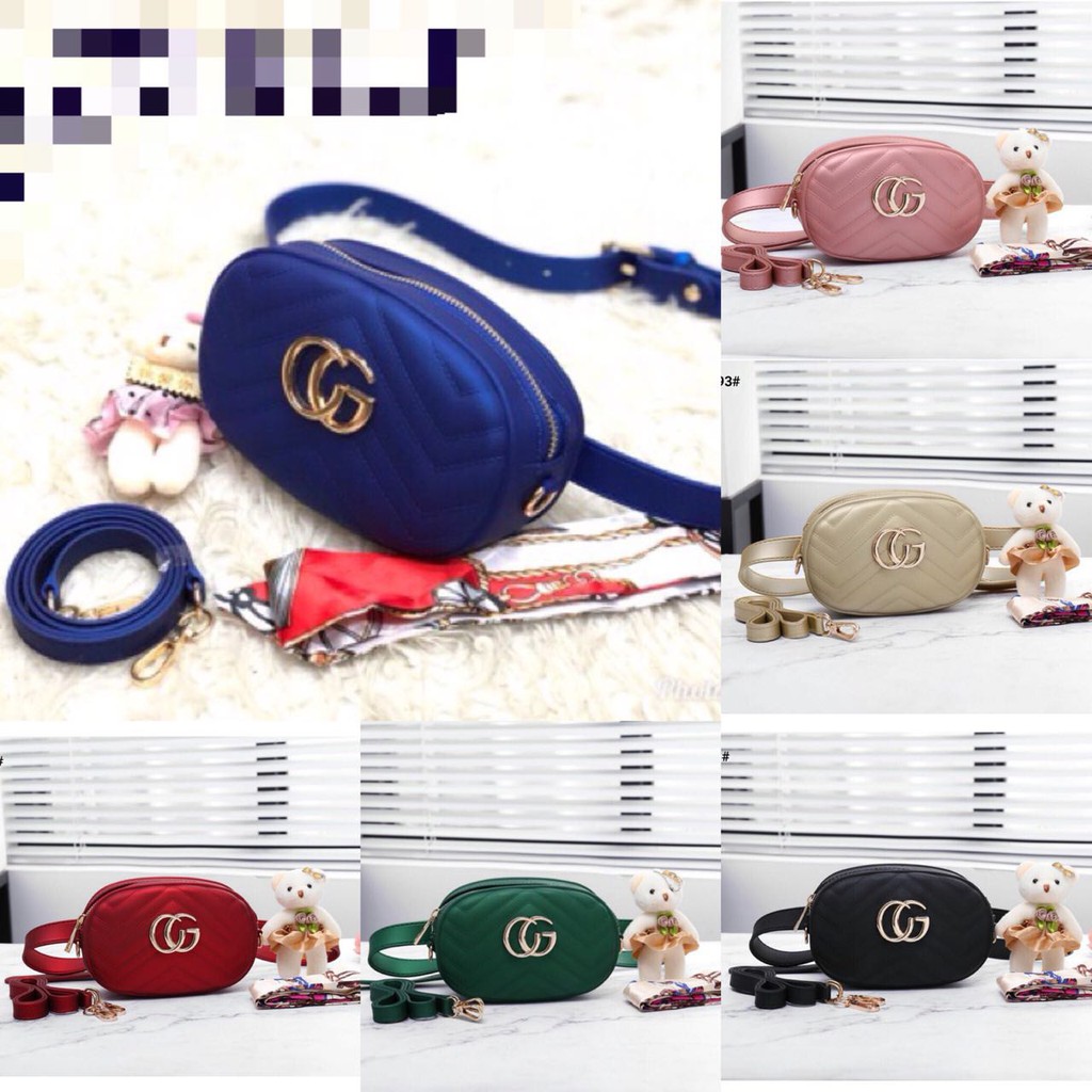 Gucci Marmont Waistbag Jelly 093 VIC TAS SLEMPANG TAS JELLY TAS FASHION TAS MURAH BATAM SLINGBAG