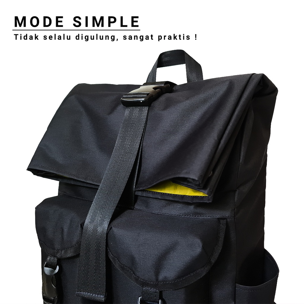 BP-703 Tas Ransel Rolltop Backpack Laptop 21 L Waterproof by Mystericous