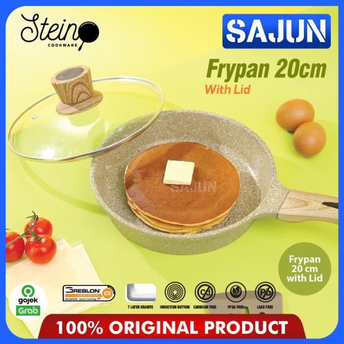 STEIN Cookware Granite DIAMOND Series FRY PAN 20/24 Cm with lid