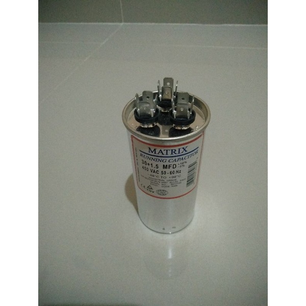 Capacitor outdor ac Matrix 30+2.0 uf (mfd)