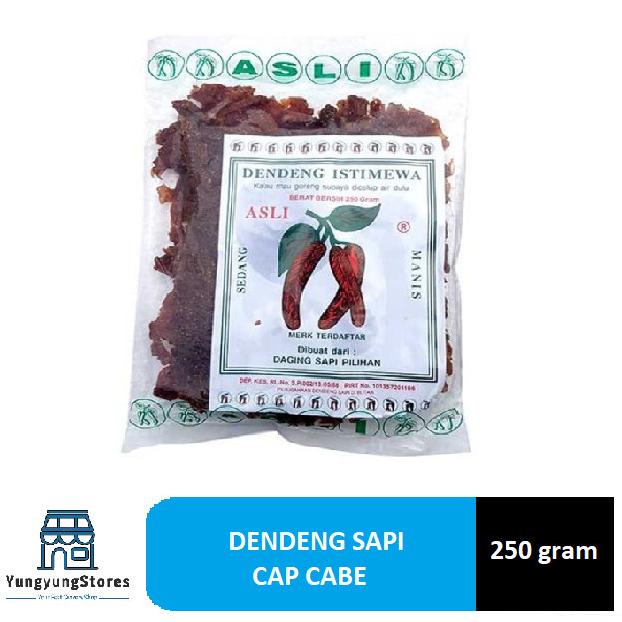 

Dendeng Sapi Istimewa Cap Cabe Asli 250 gram
