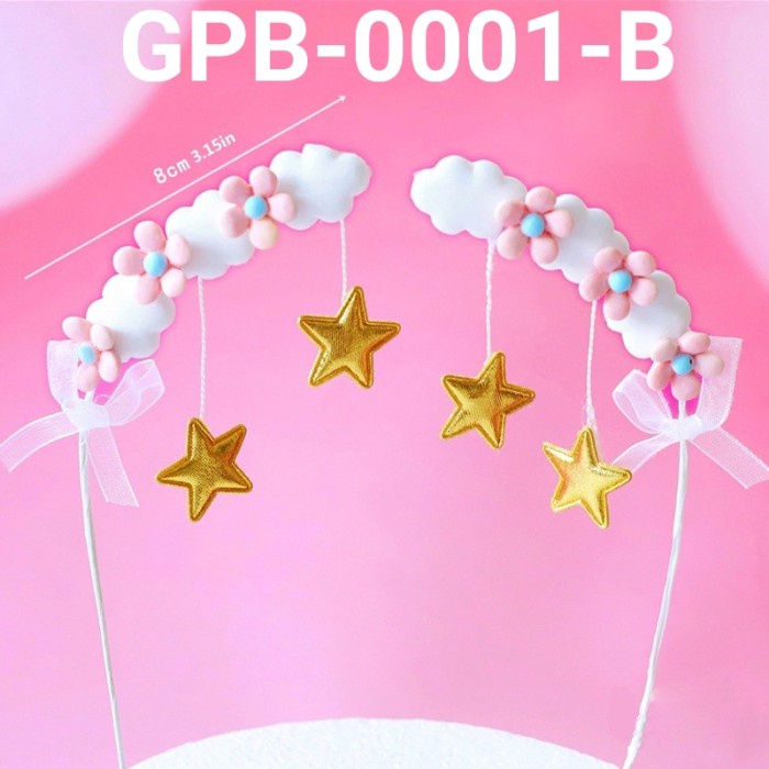 

GR-GPB-0001 CAKE TOPPER HIASAN KUE GAPURA BUNGA PELANGI FLOWER ARCH TERMURAH