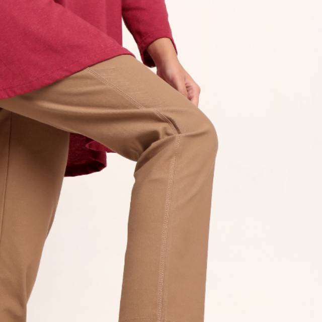 CELANA WANITA CELANA DAUKY CELANA JUMBO BAHAN STRAIGHT FIT 723 COKLAT STRAIGHT FIT DAUKY