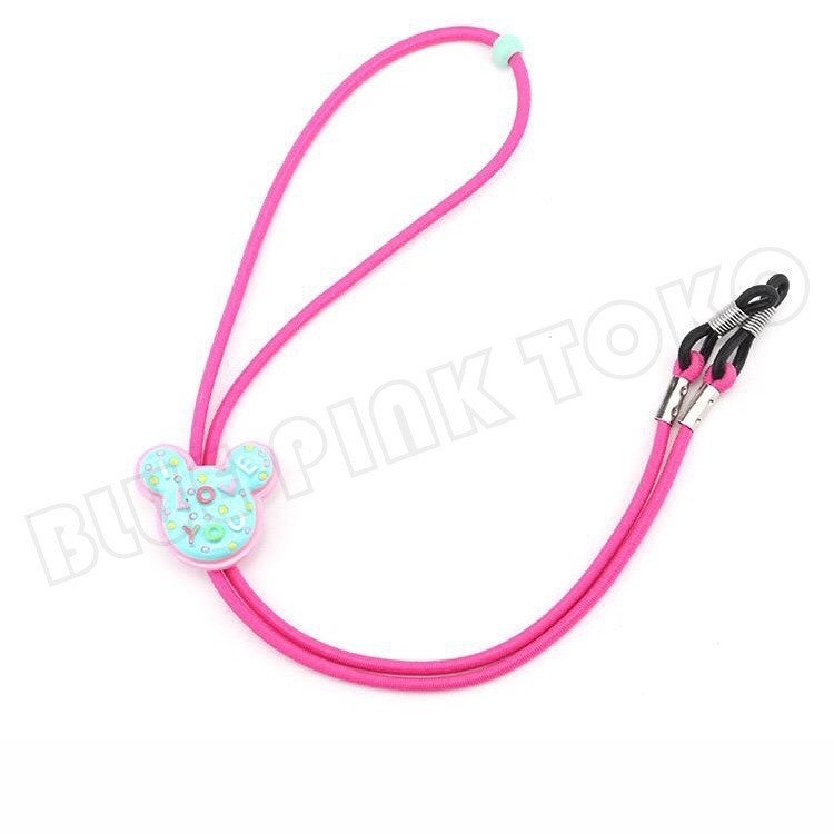 Tali Silicone Strap Penahan Kacamata Anak / pria dan wanita Karakter Lucu