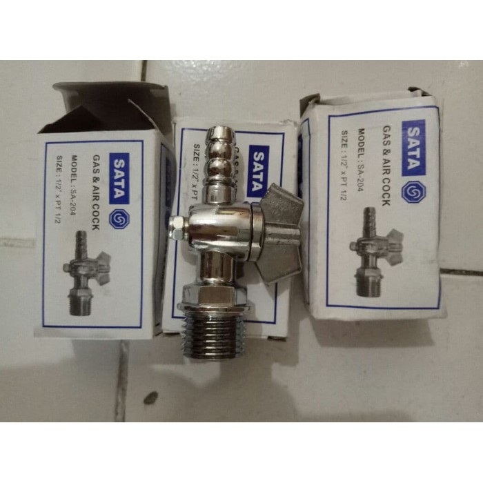 SATA Zinc Air Gas Cock Kran Gas Kran Angin Kran Gas Angin SATA