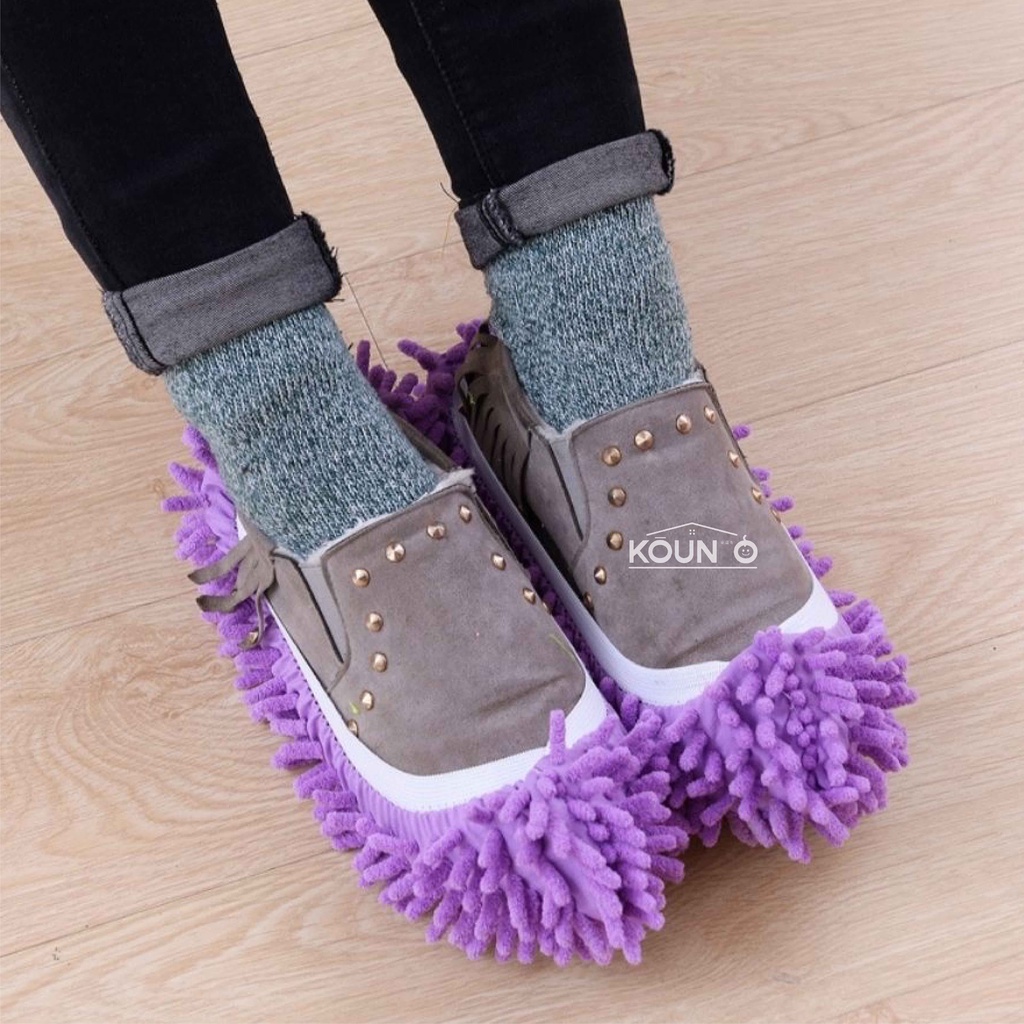 Kain Lap Pel Pembersih Lantai Kaki Sepatu Alat Pembersih Jendela Micro Fiber Cleaning Mop Shoes