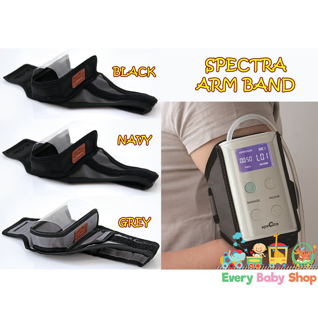 SPECTRA Arm Band untuk Breastpump / Pompa ASI 9+ dan 9s (S M black grey navy) original