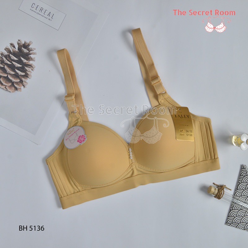 TALLY BRA BH 5136 / A6 I CUP B | KAIT 2 | BUSA TIPIS I TANPA KAWAT I SIZE 34-38