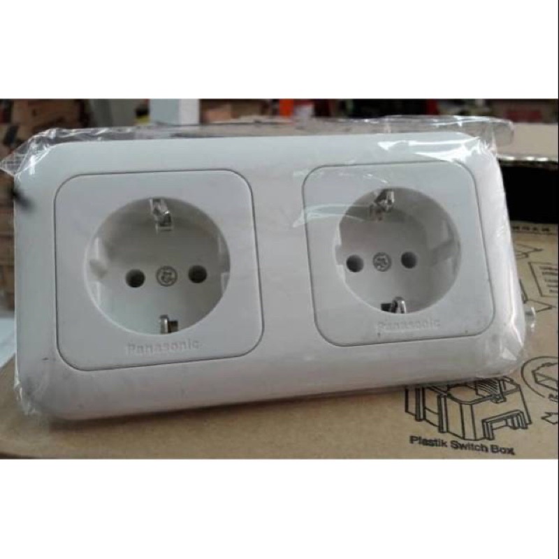 Stop Kontak Double Panasonic WEJP 113227 | Stop kontak panasonic
