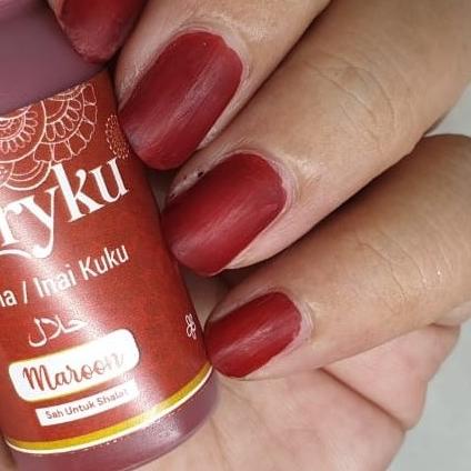◘ INAI KUKU GLORYKU HALAL DAN SAH UTK SHOLAT/HENNA KUKU MUSLIMAH - Merah ➩