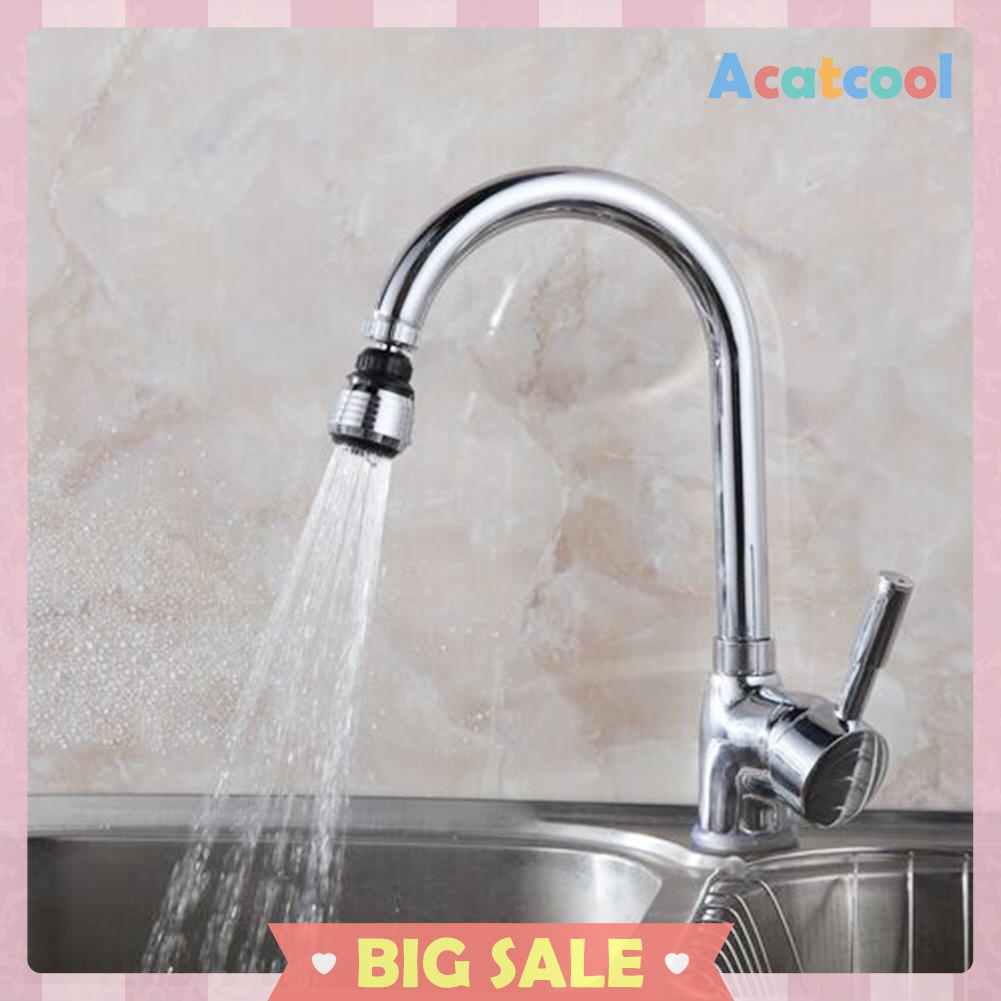 360° Rotary Universal Water Saving Tap Faucet Bubble Aerator Nozzle Filter