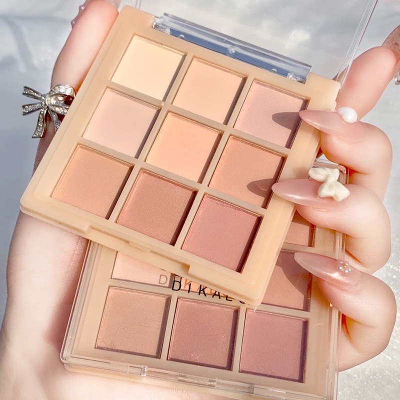 DIKALU NUDE MATTE EYESHADOW PALETTE 9 WARNA MATTE DKL - 037