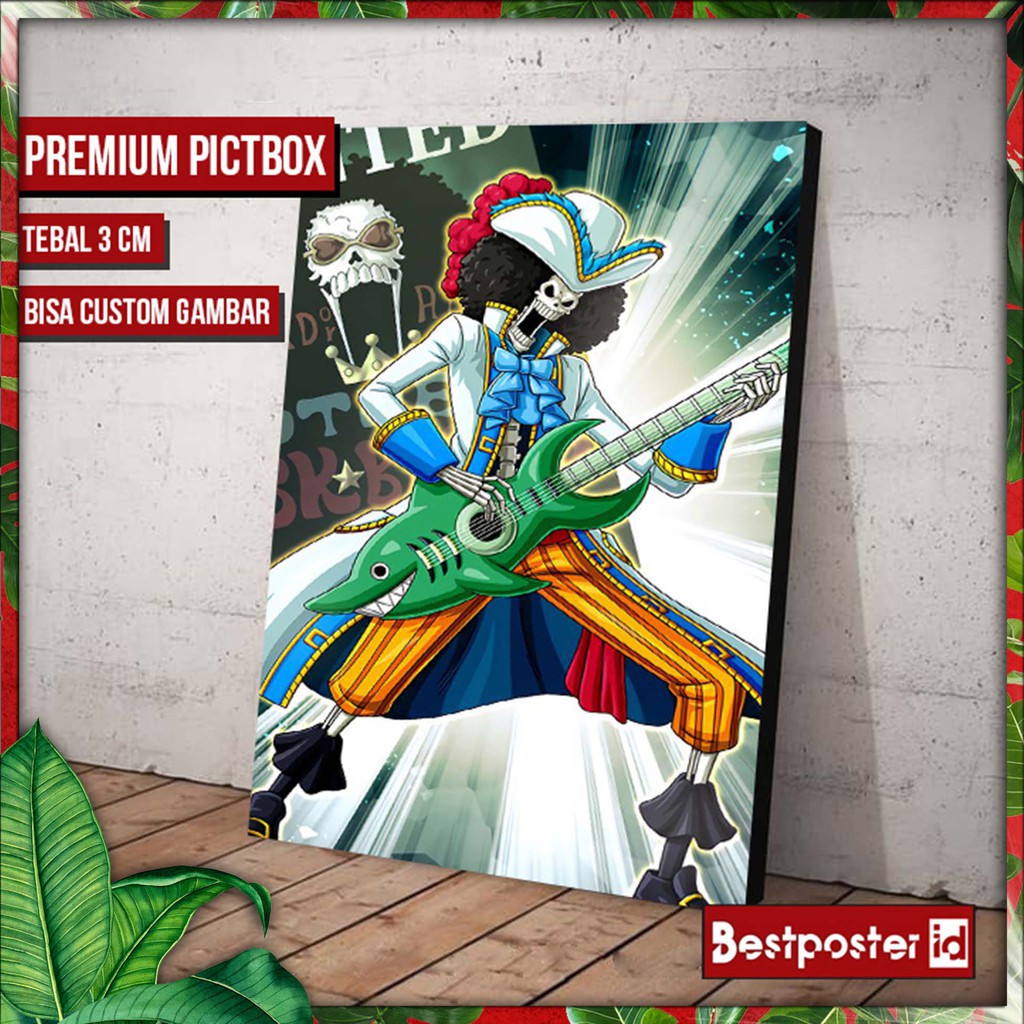 BROOK ONE PIECE Poster Dinding - Pop Art ANIME PICTBOX004