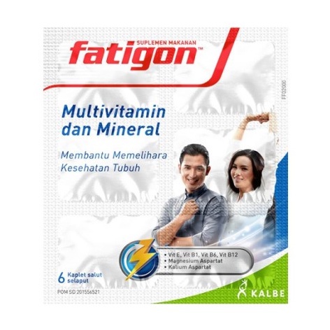 FATIGON KALBE PUTIH ISI 6 KAPLET