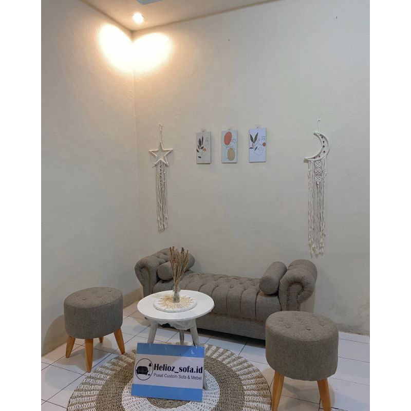 Sofa aladin set meja dan stool