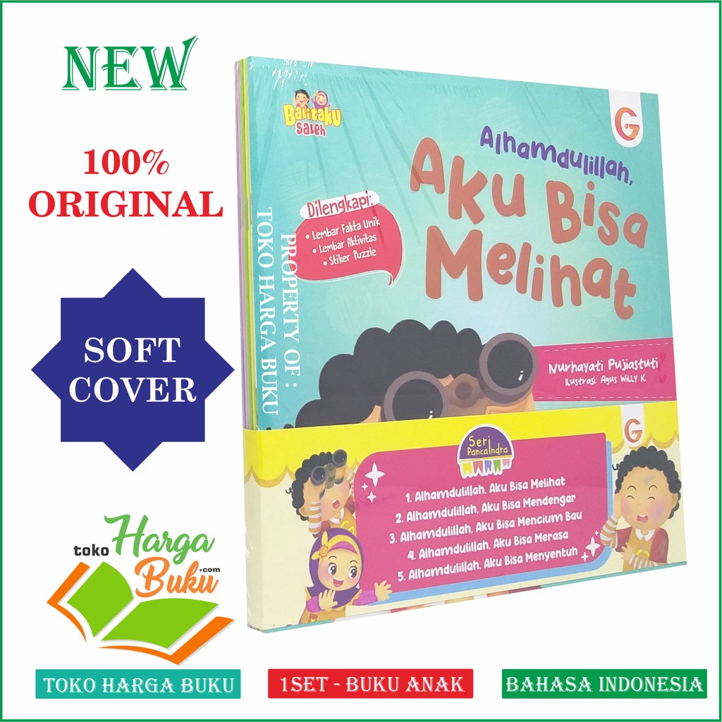 Foto Seri Pancaindra KOMPLIT 1 SET isi 5 Buku - Buku Anak Balitaku Saleh GIP