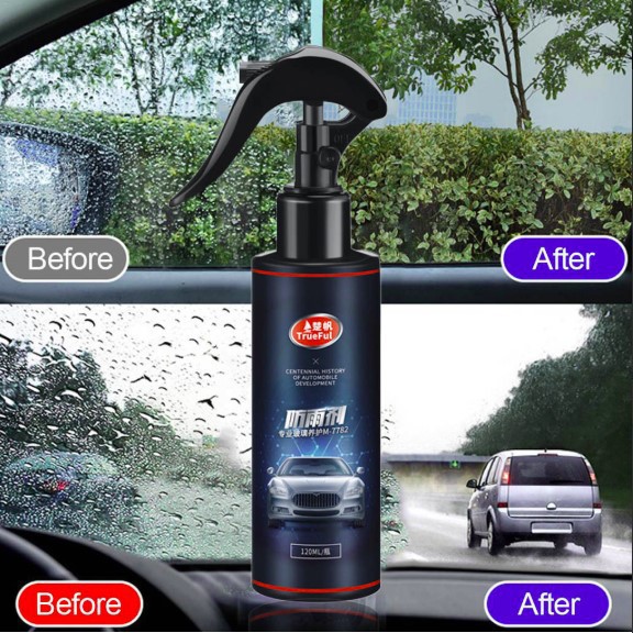 Grab Medan Trueful Car Windshield Coating Hydrophobic Liquid Anti Fogging Agent Spray 120ml kac