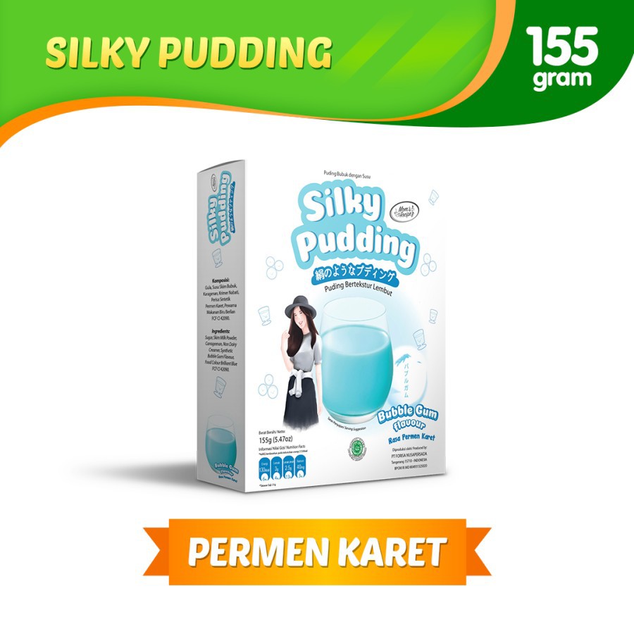 SILKY PUDDING BUBBLE GUM PUDING SUTERA PERMEN KARET MOMS RECIPE 155gr