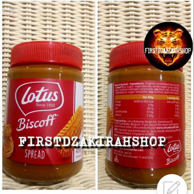 

Lotus biscoff spread original 400gr selai lotus original