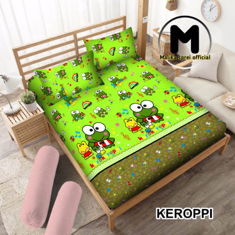 sprei keroppi singing 180x200 seprei homemade karakter kartun anak lucu seprai aesthetic katun murah