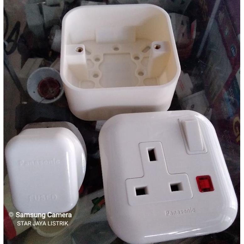 PANASONIC Stop Kontak AC Set WBJ 1214-3K (Dijual per Bagian dan Set Lengkap Tinggal pilih di pilihan Variasi)