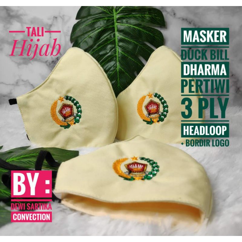 Masker PSH/PSK dharma Pertiwi Logo Bordir / Logo Sablon