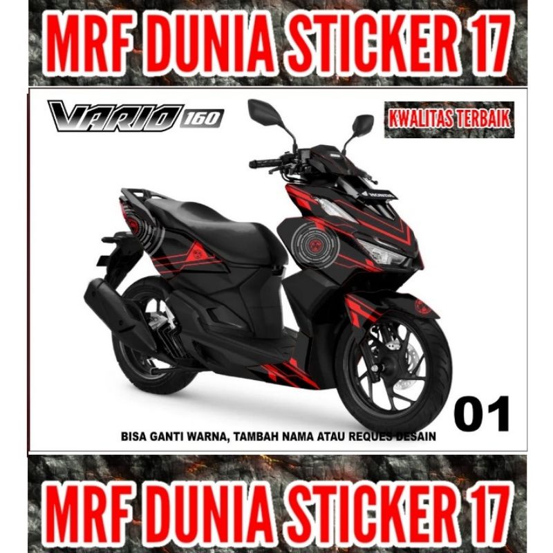 Sticker decal Vario 160 Full Body  Decal Motor Vario 160 Sticker Motor Vario 160 Decal Sticker Motor