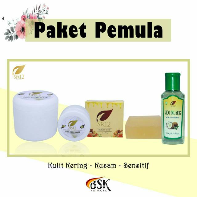 PAKET PEMULA SR12 - UNTUK KULIT KERING, KUSAM & SENSITIF