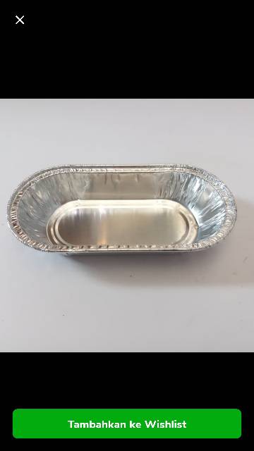 ALUMUNIUM FOIL TRAY OX 6005 / ALUMINIUM OX-6005 OX6005 OVAL LONJONG / ROLL ( 100 PCS )