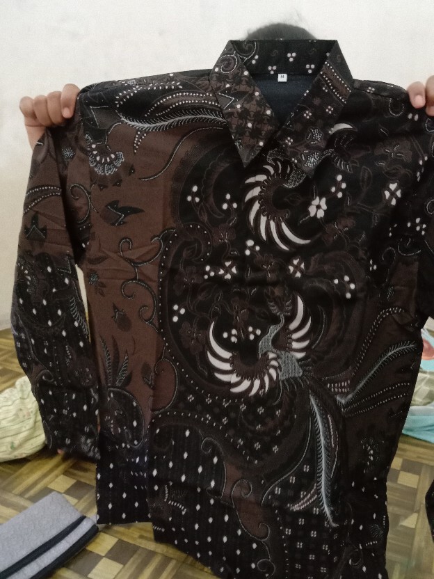 Prastowo Atasan Baju Kemeja Batik Lengan Panjang Premium Ekslusif Seragam Kantor Perwira Florist