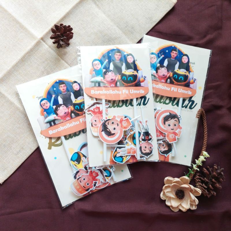 topper cake plus / hiasan kue / tusukan kue Riko The Series