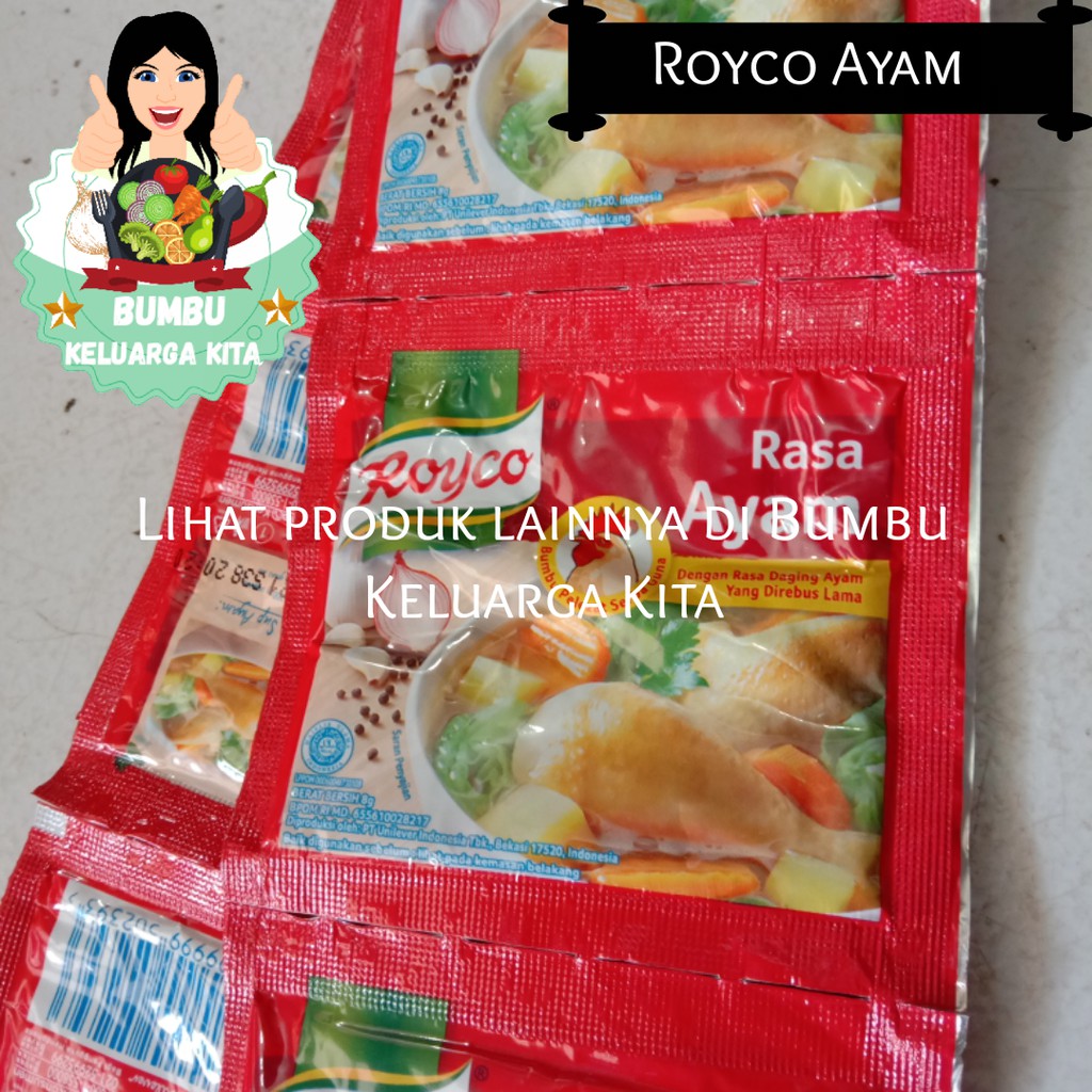 

Royco ayam per renceng (12pcs)