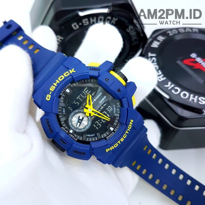 JAM TANGAN G-SHOCK GA-400 BLUE & YELLOW