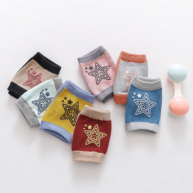 MurmerOfficial R490 Pelindung lutut anak bayi motif bintang Baby knee protector star