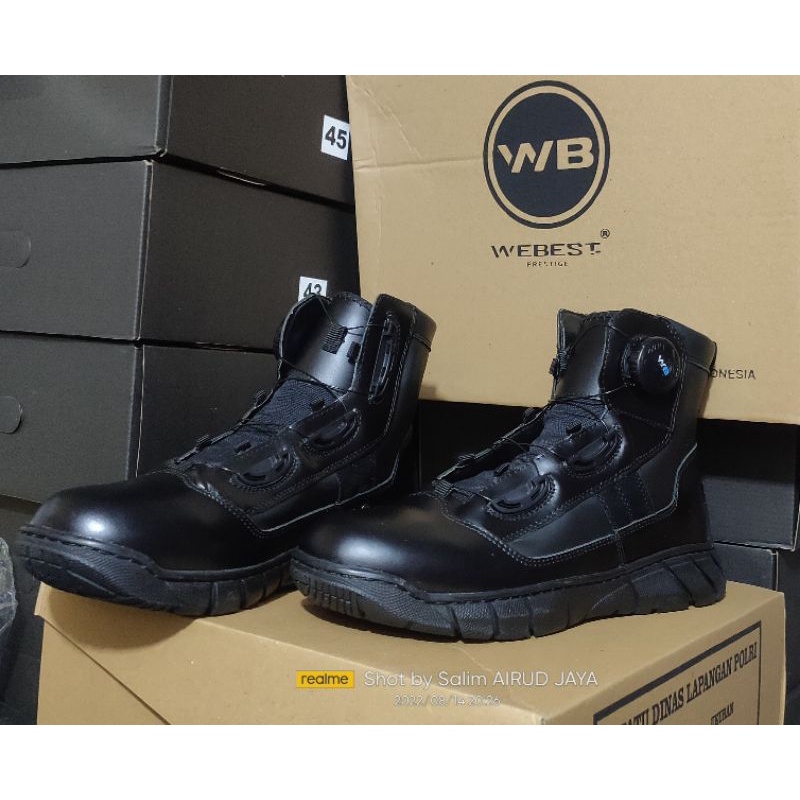 Sepatu pdh midtrack webest WB tali putar