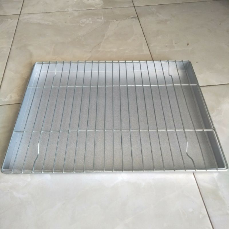 Nampan Tatakan Kue Dan Food Cooling Rack 30x26 dan  40cmx30cmx2.3Cm Bahan gavalum Tebal Tahan Karat