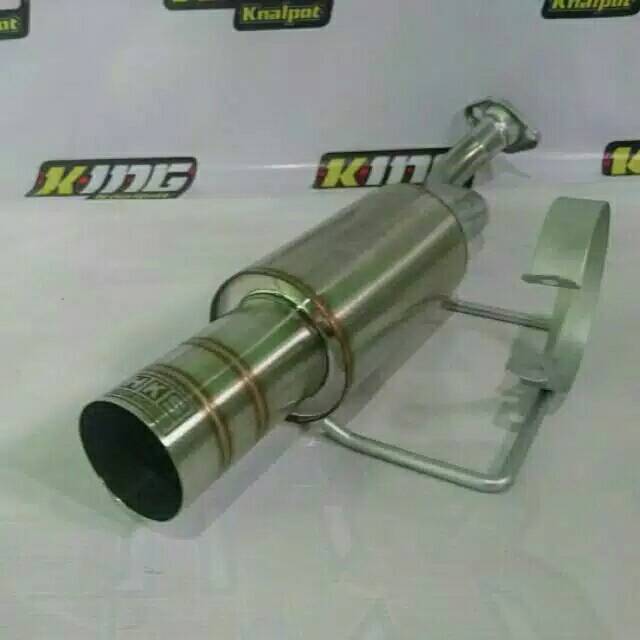 Knalpot HKS CACING Stainles knalpot mobil bolt on HONDA City Knalpot mobil Honda CITY
