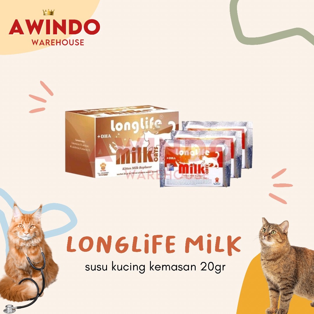 LONG LIFE MILK - Susu Anak Kucing Longlife Cat Kitten Milk Replacer