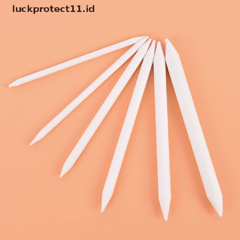 &lt; Luckprotect11.Id &gt; 6pcs/set Stik Blending Putih Noda Buntung Sketsa Gambar Artis