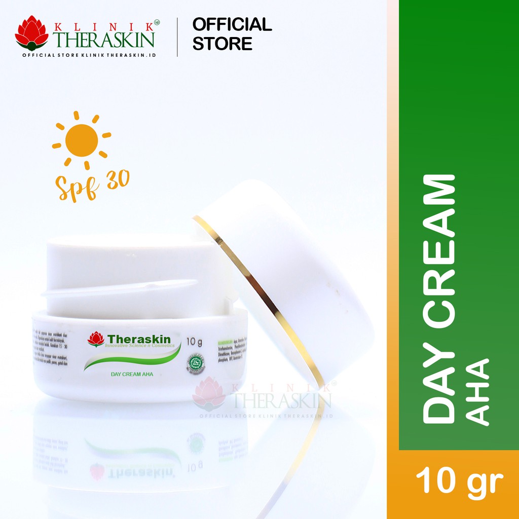 Cream Theraskin Day Cream AHA / Suncare AHA / Tabir Surya Kulit Kusam Flek 10grm